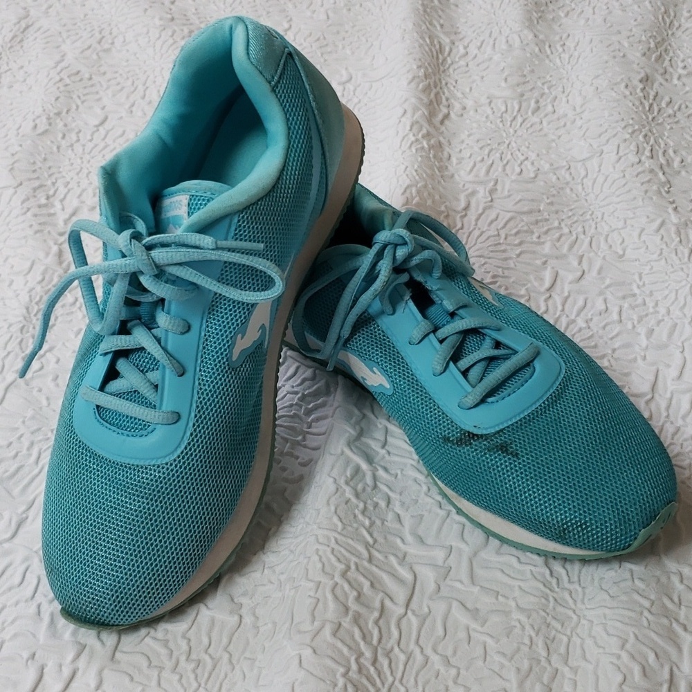 KangarOOs Womens Aqua Athletic Tennis Sneakers Shoes, Size 9